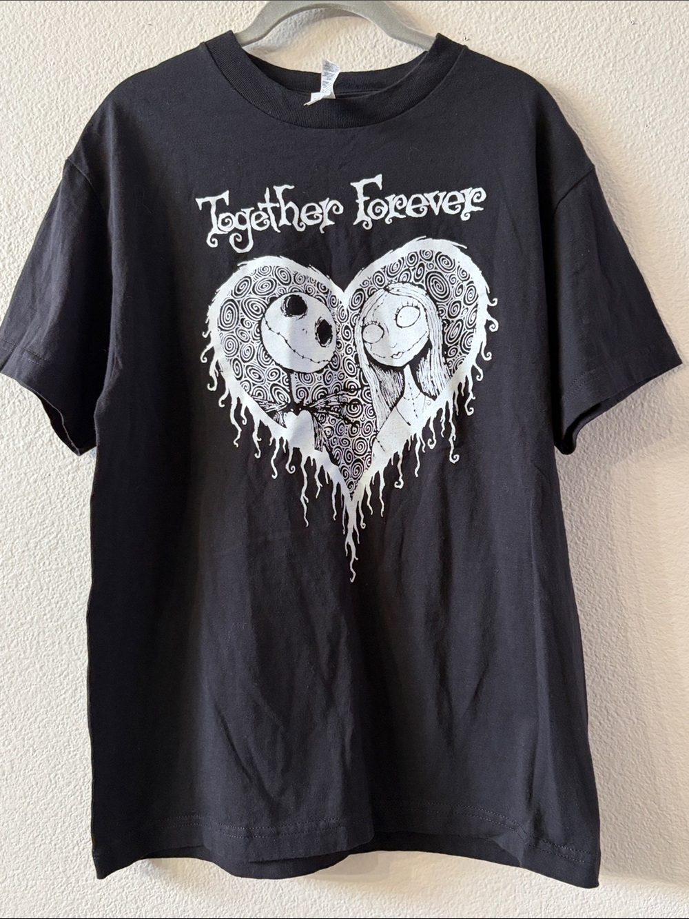 Black 'Together Forever' Graphic Short Sleeve Tee